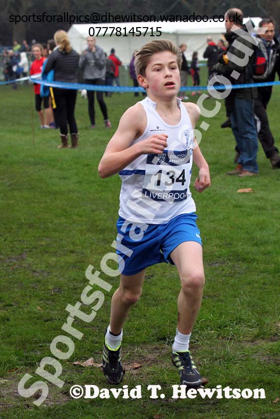 Boys under-13s European Cross Country Trials, Sefton Park, Liverpool. Photo: David T. Hewitson/Sports for All Pics